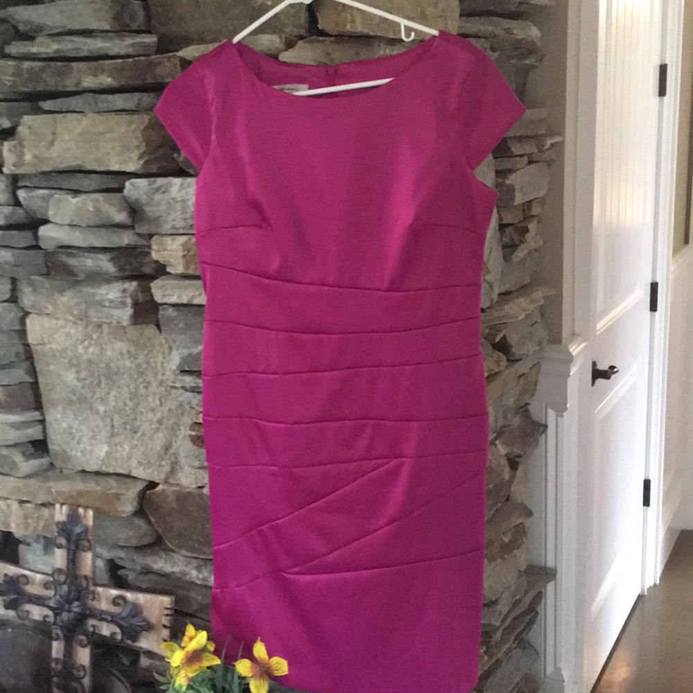 Pink dress knee length size 10